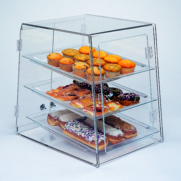 Self Serve Bakery Display Case - Three Tier :: Acrylic Bakery Display ...