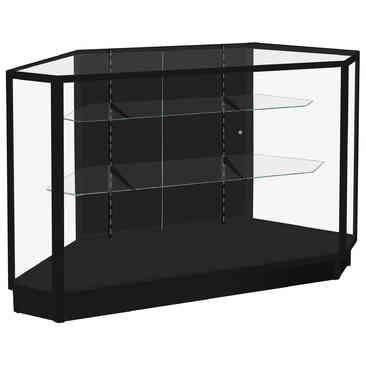 Extra Vision Display Case Black Knockdown Economy Plus Extra