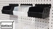 Slatbox Pegboard Display Bins