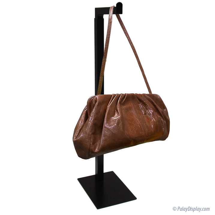 Polmart Countertop Adjustable Handbag Display Stand, Black (12-Pack) 
