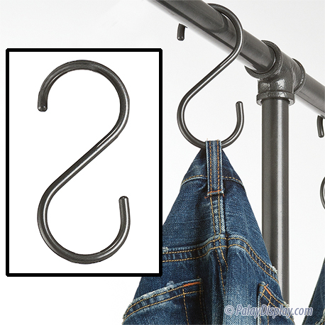Jeans Hook plus-Sized C- Shaped Hook Black Metal Hanger Clothing