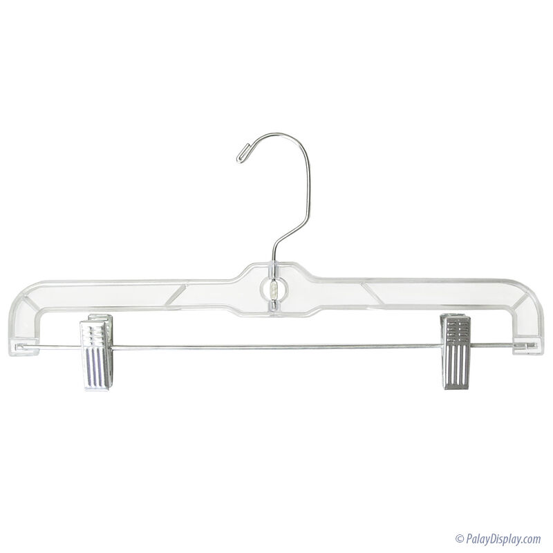 Clear Heavyweight Suit Hanger - Suit Hanger With Clips - Clear