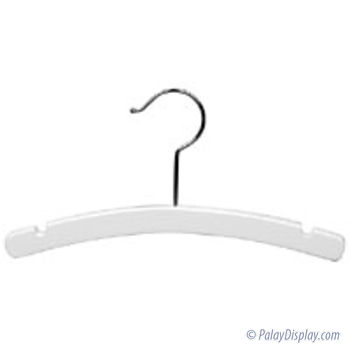 Baby White Top & Bottom Mix Wooden Hangers (Silver or Gold Hardware) –
