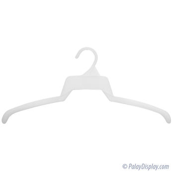 White Economy Plastic Dress Hangers - 16