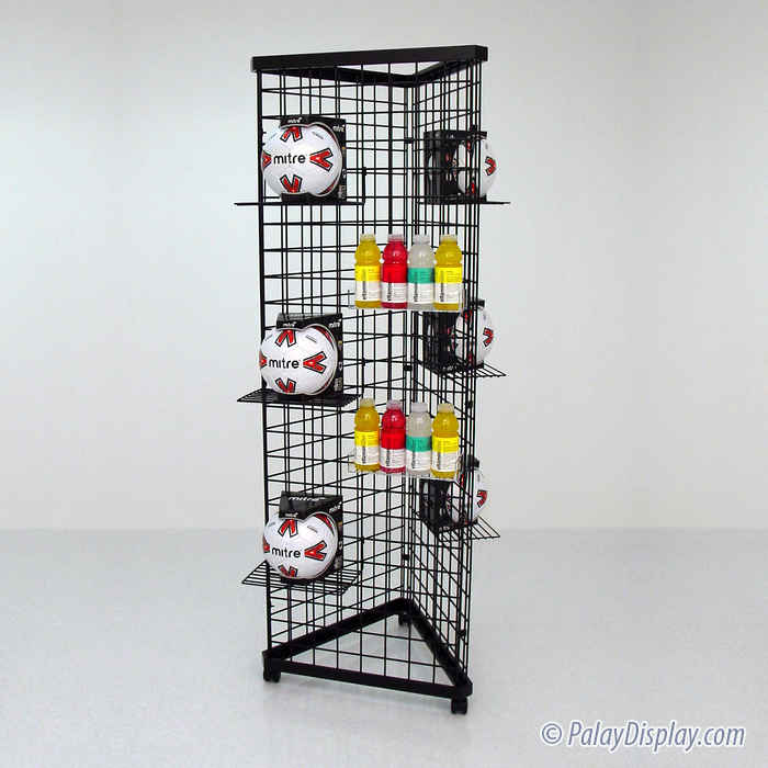 3 Sided Grid Tower 6ft High Gridwall Floor Displays Gridwall And Slatgrid Palay Display 5124