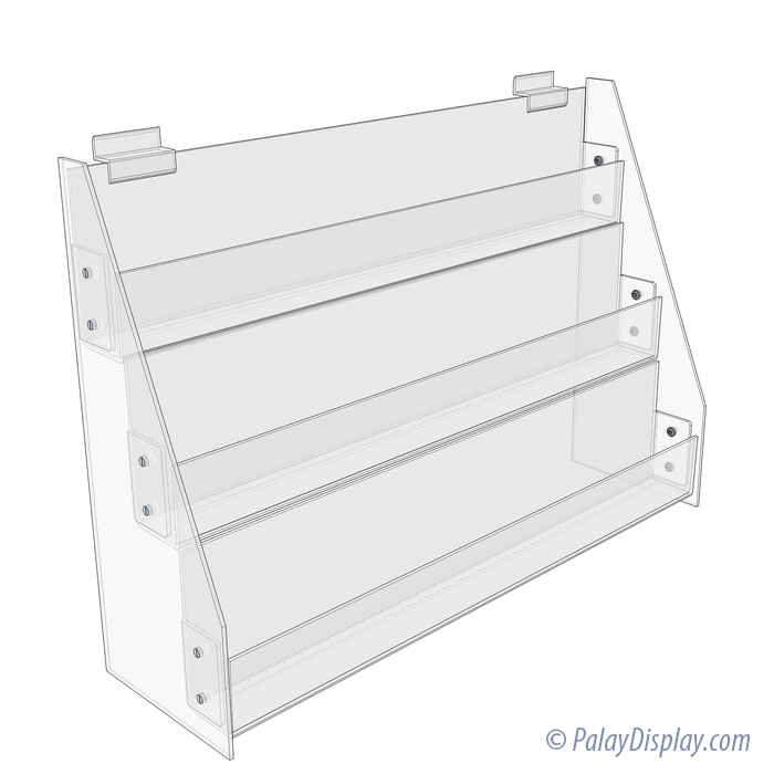 3-Tier Card Rack :: Slatwall Brochure Holders & Literature Holders ...