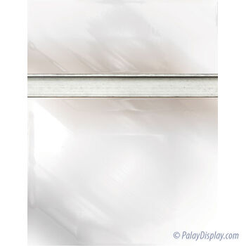 Acrylic Mirror Slatwall Panel with Aluminum Inserts - 6