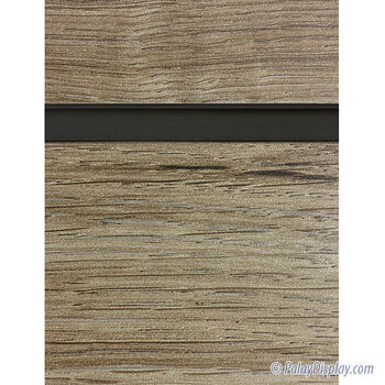 Aspen Oak Slatwall Panel with Black Inserts - 6