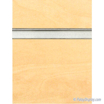 Birch Slatwall Panel with Aluminum Inserts - 6