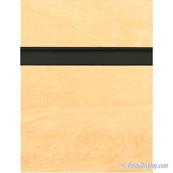 Birch Slatwall Panel with Black Inserts - 6