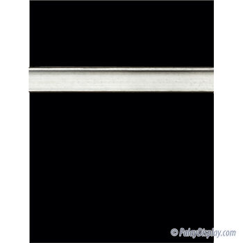 Black Slatwall Panel with Aluminum Inserts - 6