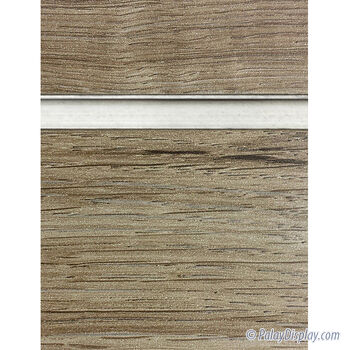 Aspen Oak Slatwall Panel with Aluminum Inserts - 6