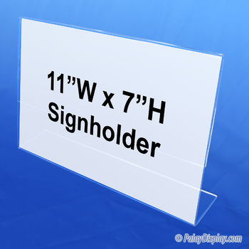 Slant Back Sign Holder 11