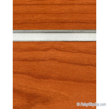 Cherry Slatwall Panel with Aluminum Inserts - 6