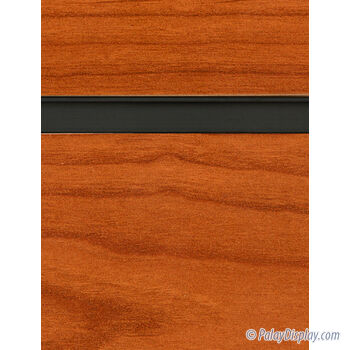 Cherry Slatwall Panel with Black Inserts - 6