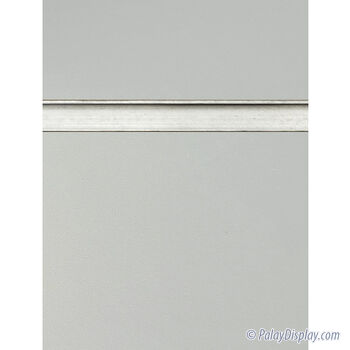 Folkstone Grey Slatwall Panel with Aluminum Inserts - 6