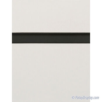 Light Grey Slatwall Panel with Black Inserts - 6