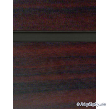 Mahogany Slatwall Panel with Black Inserts - 6