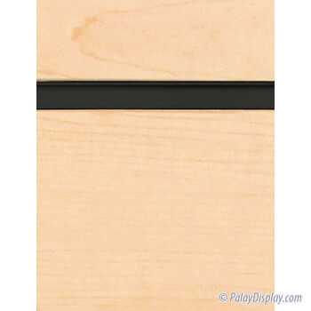 Maple Slatwall Panel with Black Inserts - 6