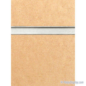 Paint Ready Slatwall Panel with Aluminum Inserts - 6