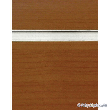 Pearwood Slatwall Panel with Aluminum Inserts - 6