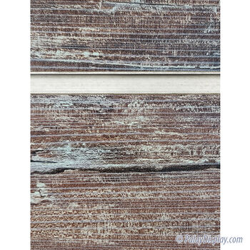 Reclaimed Barnwood Slatwall Panel with Aluminum Inserts