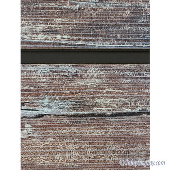 Reclaimed Barnwood Slatwall Panel with Black Inserts - 6