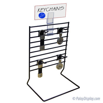 12 Hook Counter Rack - Keychain Display - Counter Rack - Countertop Rack -  Keychain Rack