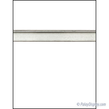 White Slatwall Panel with Aluminum Inserts - 6