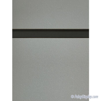 Charcoal Grey Slatwall Panel with Black Inserts - 6