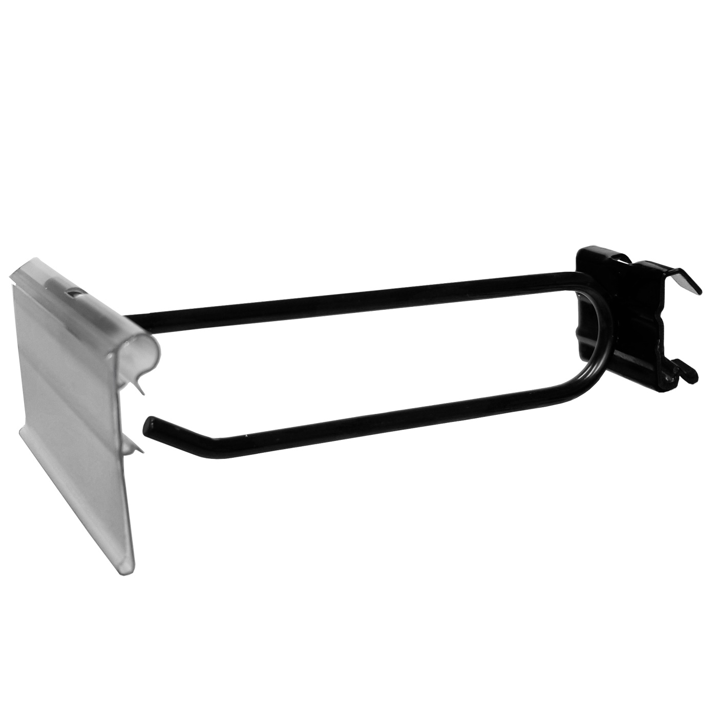 100 PACK 4 Inch Flip Scan™ Metal Peg Hooks w/Label Holder 1/8 to 1/4 –