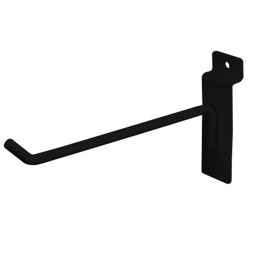 Slatwall Hook - 6 Black :: Slatwall Hooks - Metal :: Slatwall :: Palay  Display