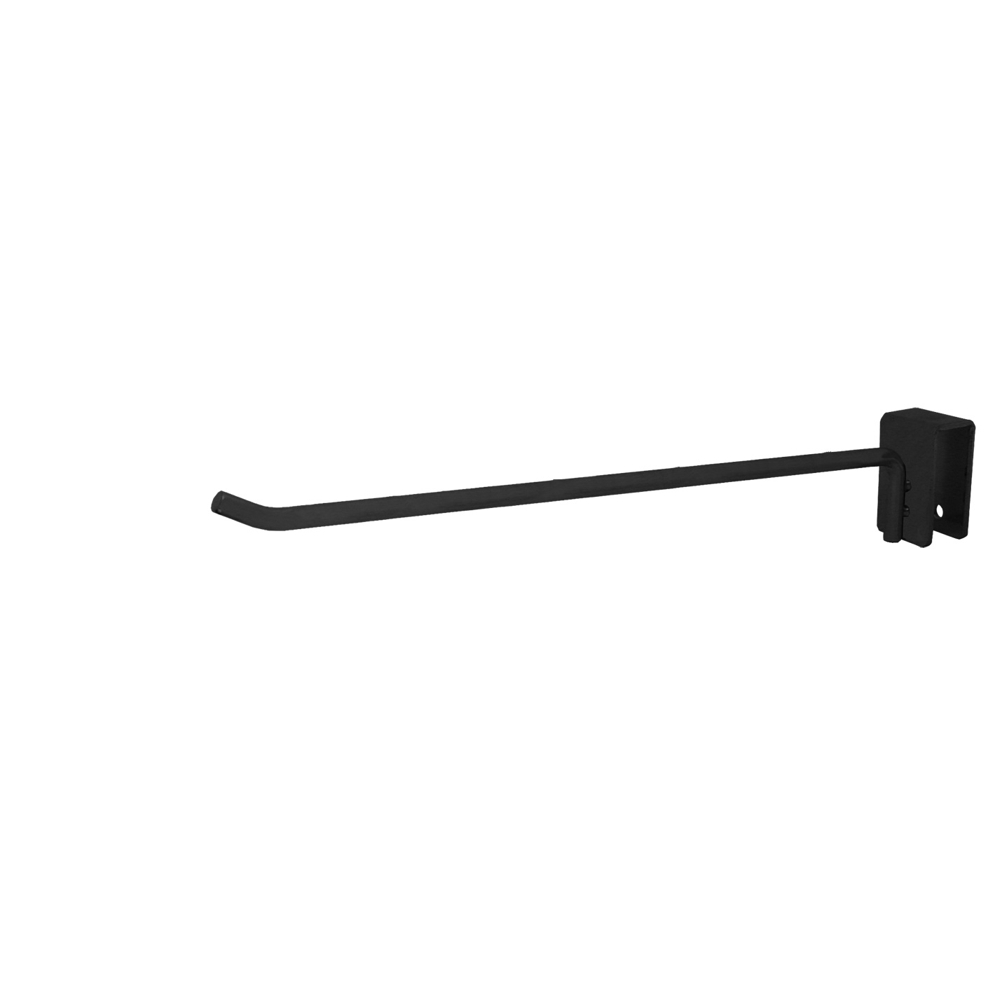 9" Hook For Rectangular Tube - Matte Black