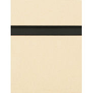 Almond Slatwall Panel with Black Inserts - 6"OC