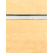 Birch Slatwall Panel with Aluminum Inserts - 6"OC