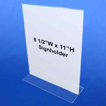 Countertop Sign Holders - Acrylic :: Sign Holders & Signs :: Palay Display