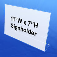 Slant Back Sign Holder 11"W x 7"H