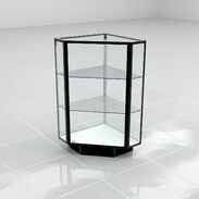 Extra Vision Corner Display Case - Black