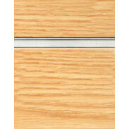 Light Oak Slatwall Panel with Aluminum Inserts - 6"OC