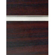 Mahogany Slatwall Panel with Aluminum Inserts - 6"OC