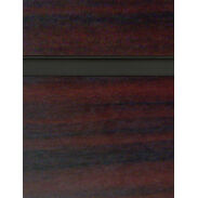 Mahogany Slatwall Panel with Black Inserts - 6"OC