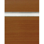 Pearwood Slatwall Panel with Aluminum Inserts - 6"OC