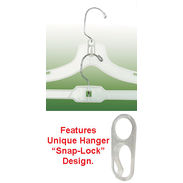 Bridal Heavy-Weight Hold Plastic Hangers - 17 Length/ 4 1/2 Neck