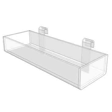 Acrylic Gridwall Trays & Acrylic Gridwall Bins - Acrylic Grid Wall Bins 