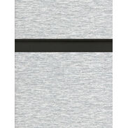 Simulated Brushed Aluminum Slatwall Panel with Black Inserts - 6"OC