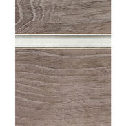 Stormy Oak Slatwall Panel with Aluminum Inserts - 6" OC