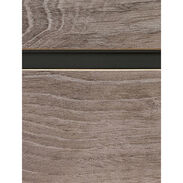 Stormy Oak Slatwall Panel with Black Inserts - 6" OC