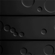 Black Bubbles Slatwall Panel