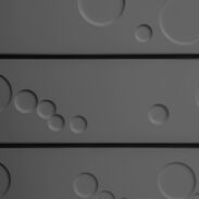 Grey Bubbles Slatwall Panel