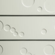 White Bubbles Slatwall Panel